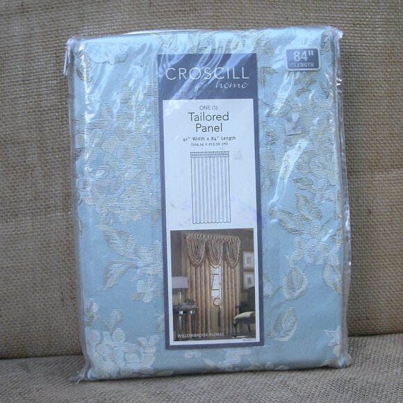 Croscill Home Willowbrook Floral 84" Curtain Panel - Picture 1 of 16